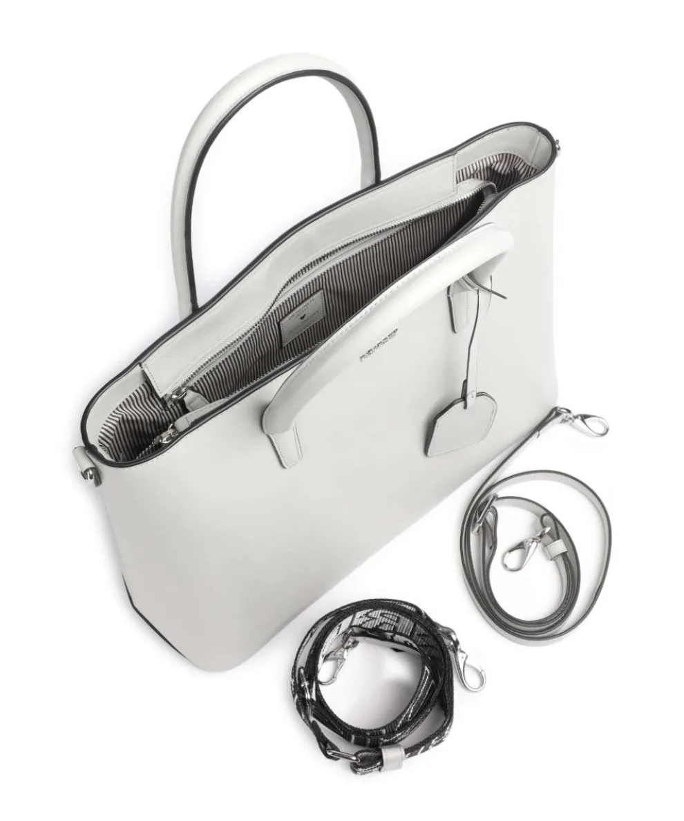 Super Star Handtasche Saffiano-Rindsleder hellgrau