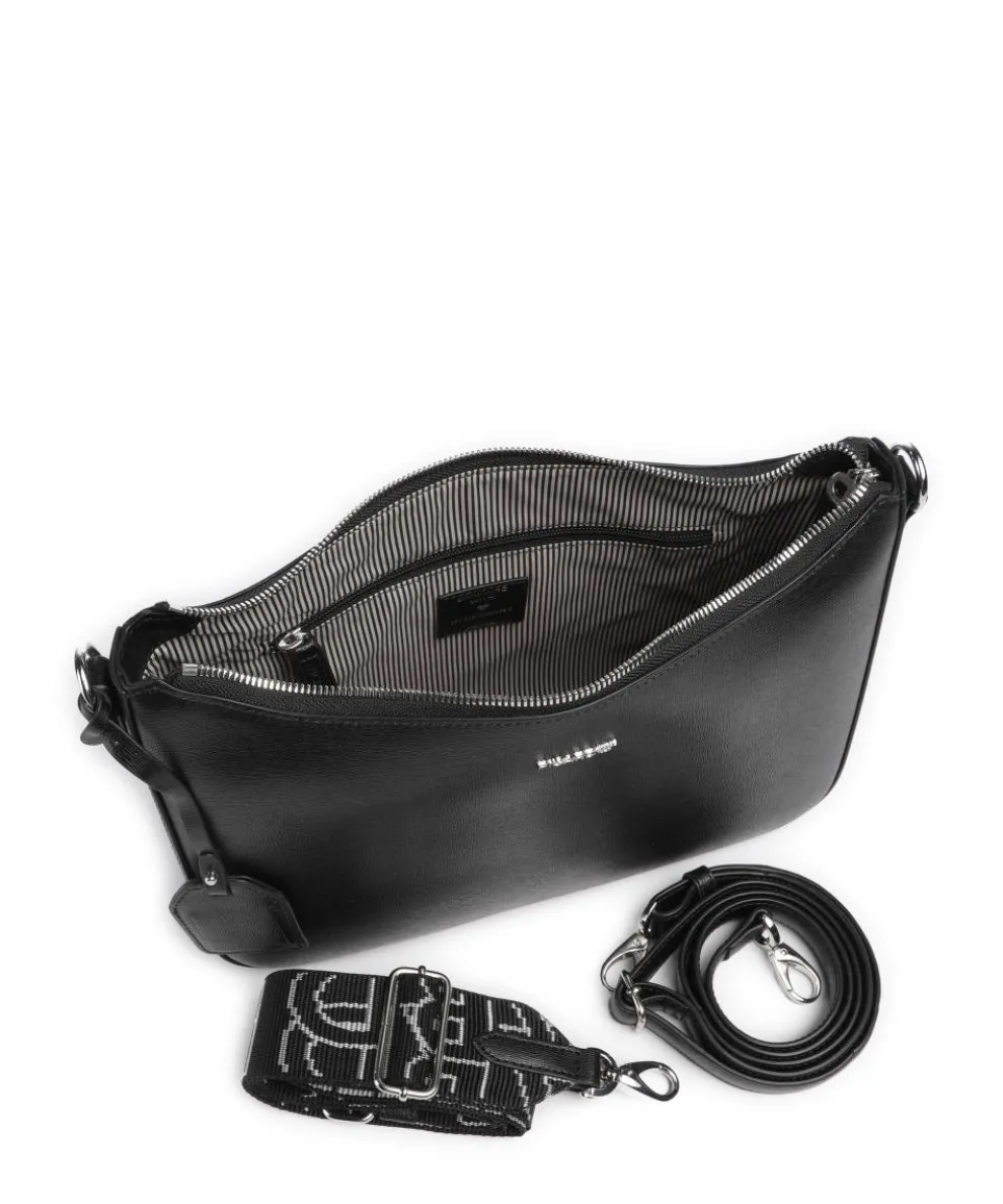 Super Star Umhängetasche Saffiano-Rindsleder schwarz