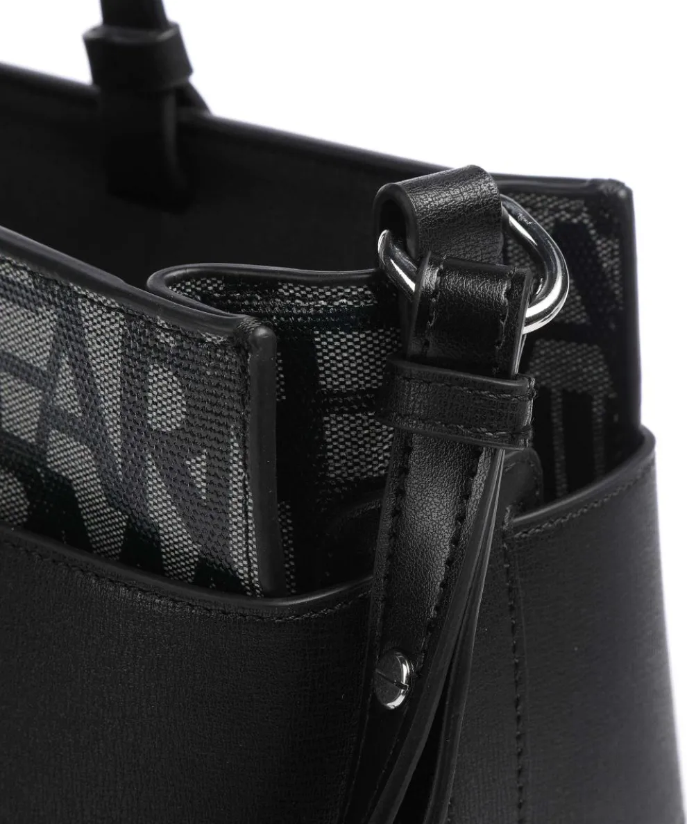 Susie Handtasche Baumwolle beige/schwarz