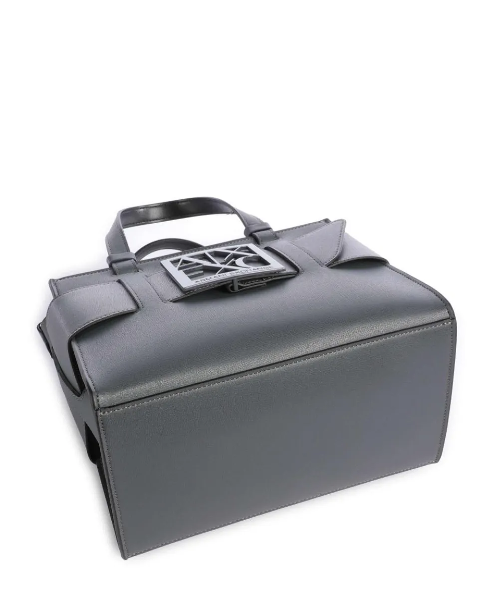 Susie M Handtasche Lederimitat dunkelgrau