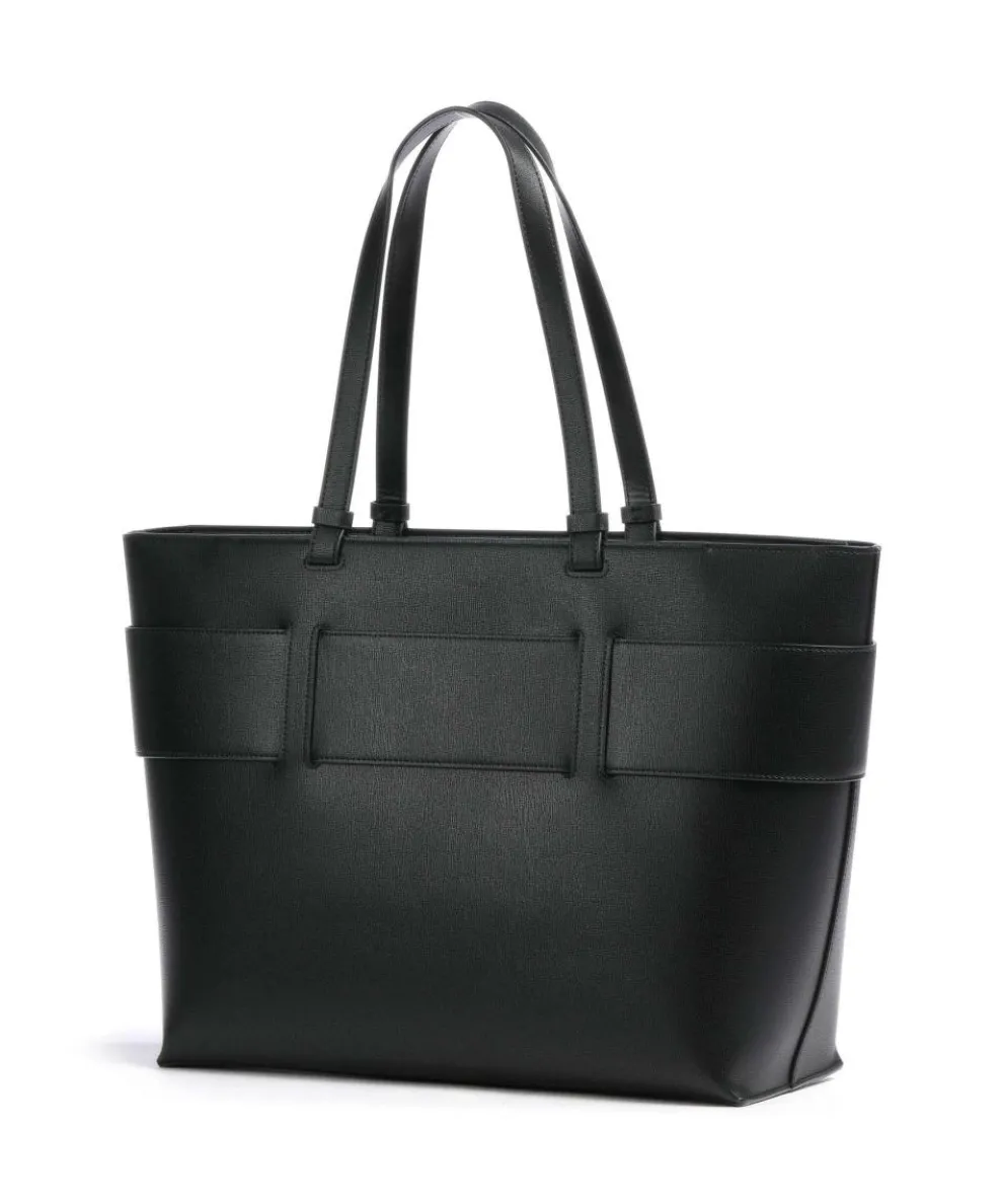 Susie M Shopper Lederimitat schwarz