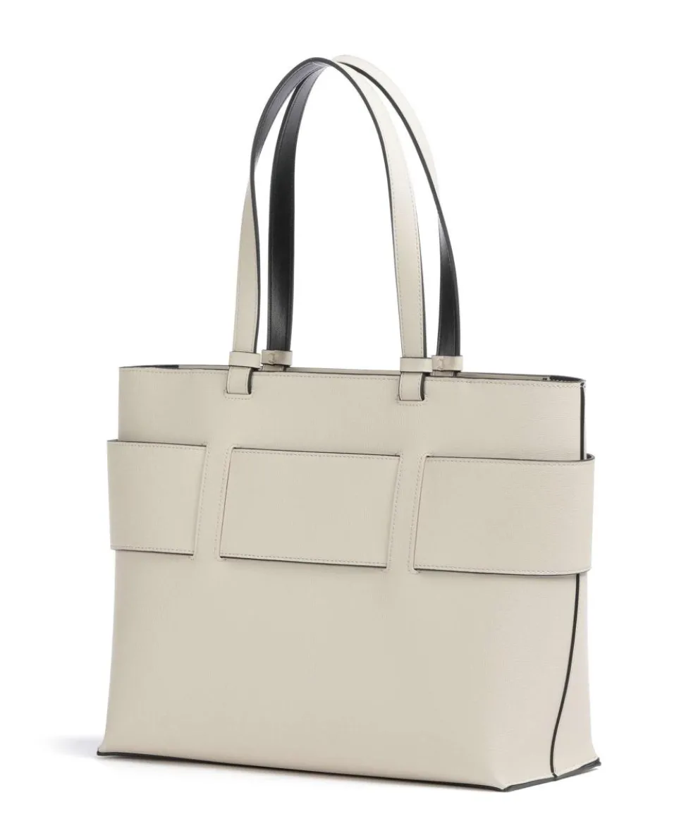 Susie S Shopper Lederimitat elfenbein