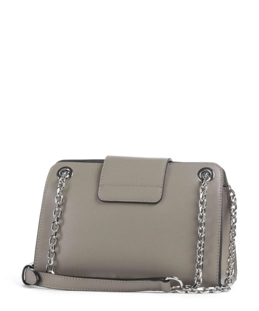 Susie Schultertasche Lederimitat taupe