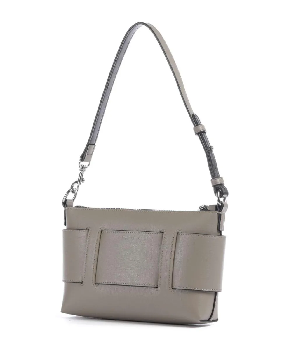 Susie Schultertasche Lederimitat taupe