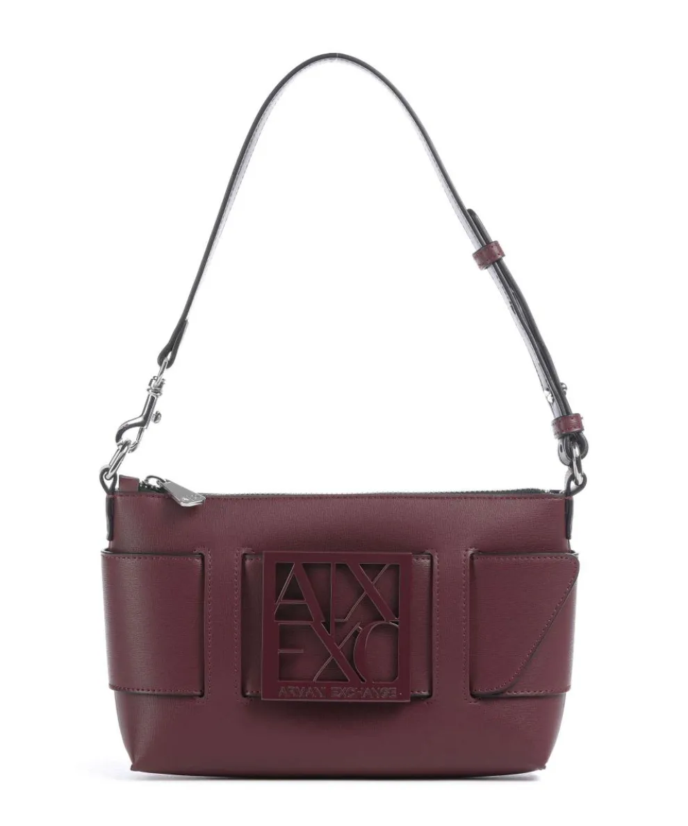 Susie Schultertasche Lederimitat wein