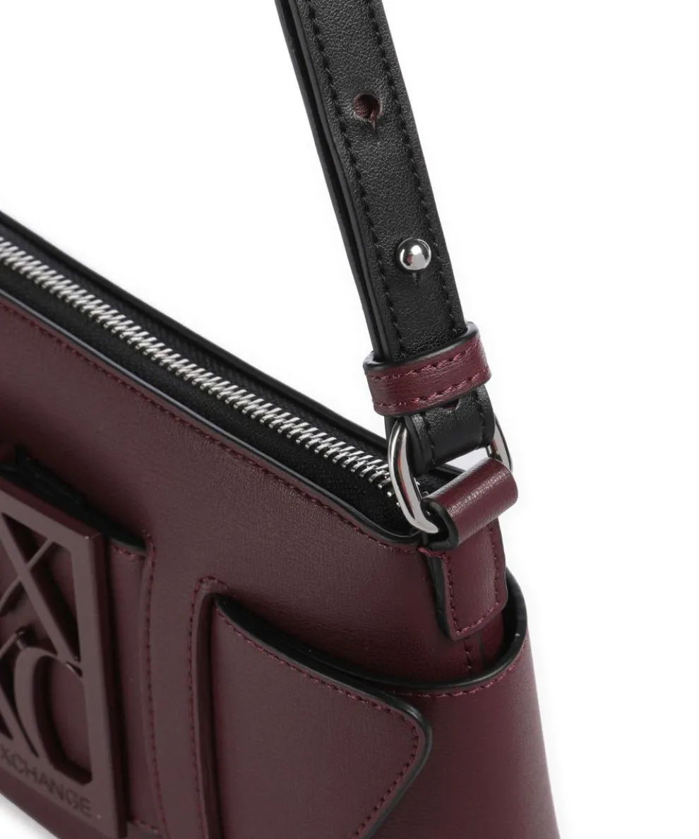 Susie Schultertasche Lederimitat wein