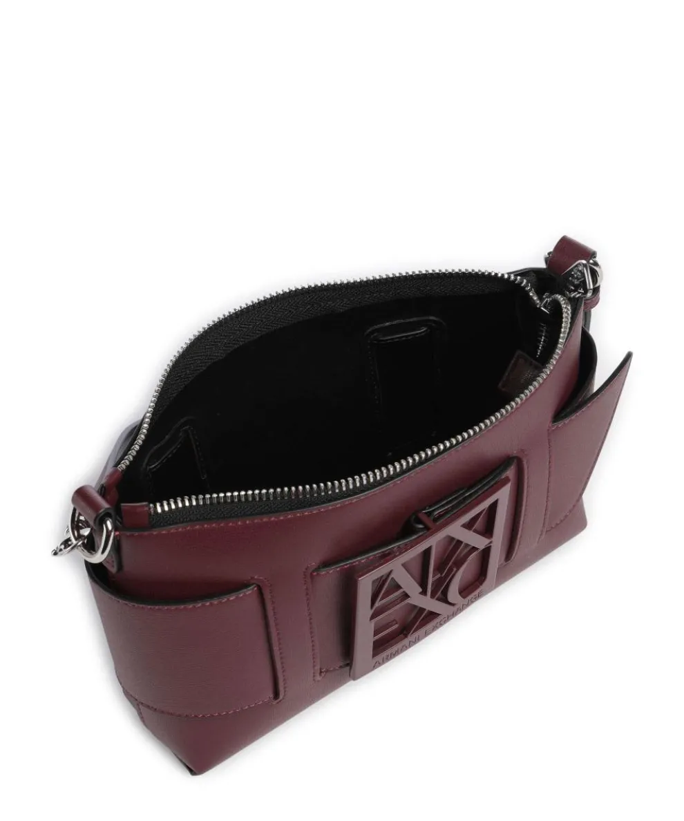 Susie Schultertasche Lederimitat wein