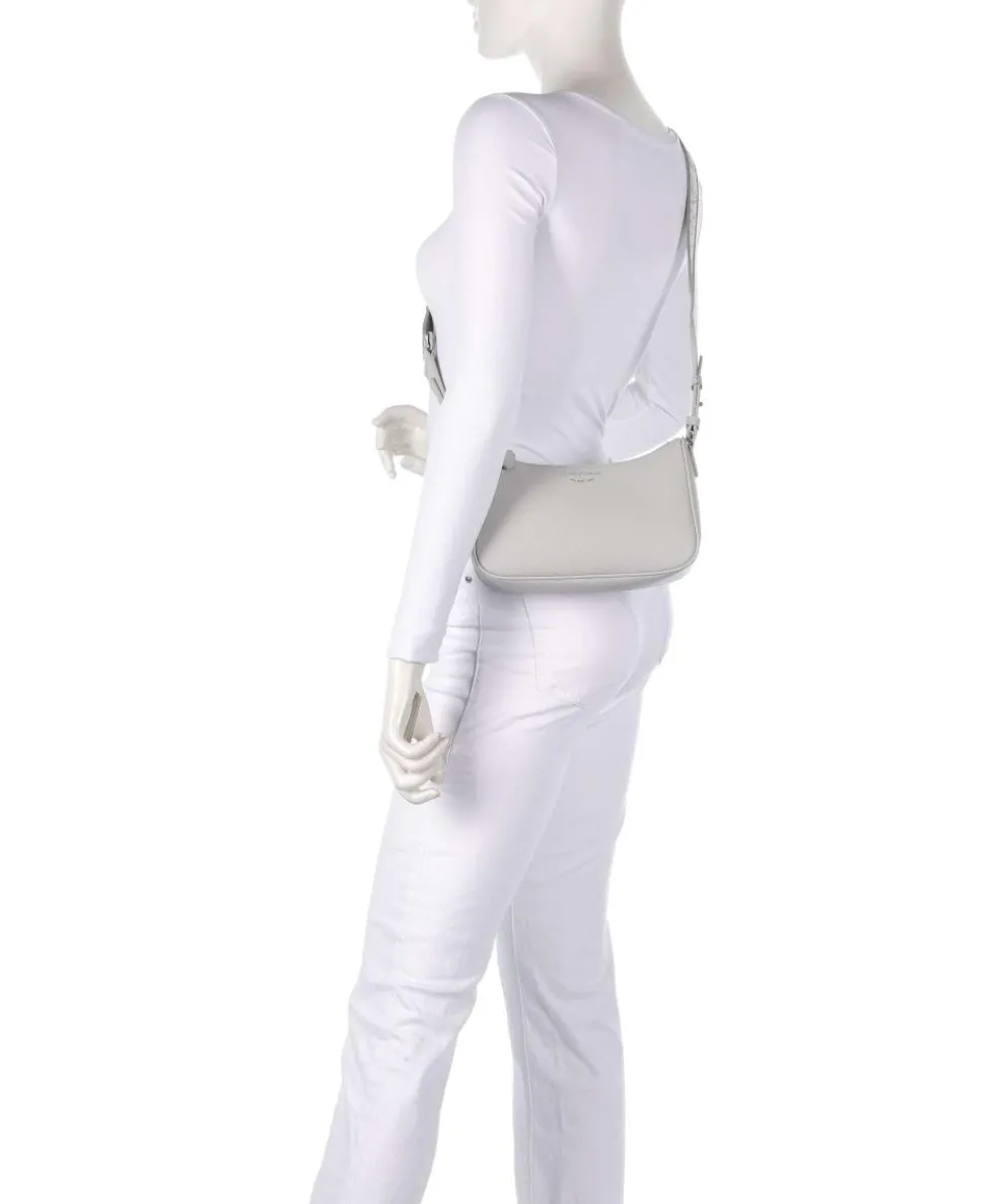 Lilly Umhängetasche Lederimitat hellgrau