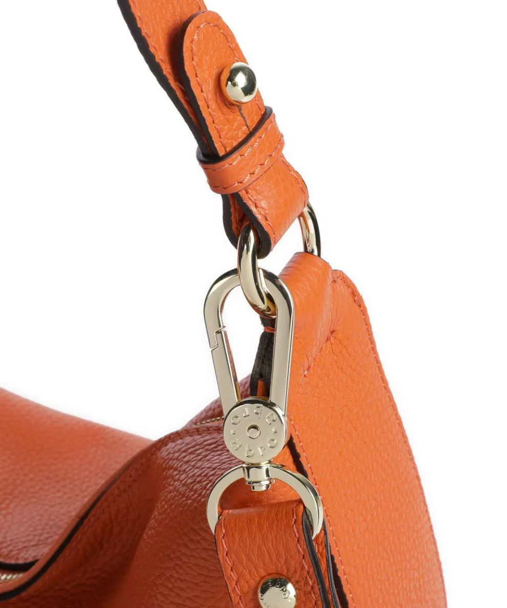 Adria Lulu Beuteltasche genarbtes Rindsleder orange