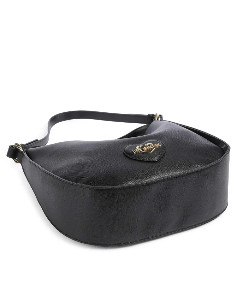 Sweet Heart Beuteltasche Lederimitat schwarz