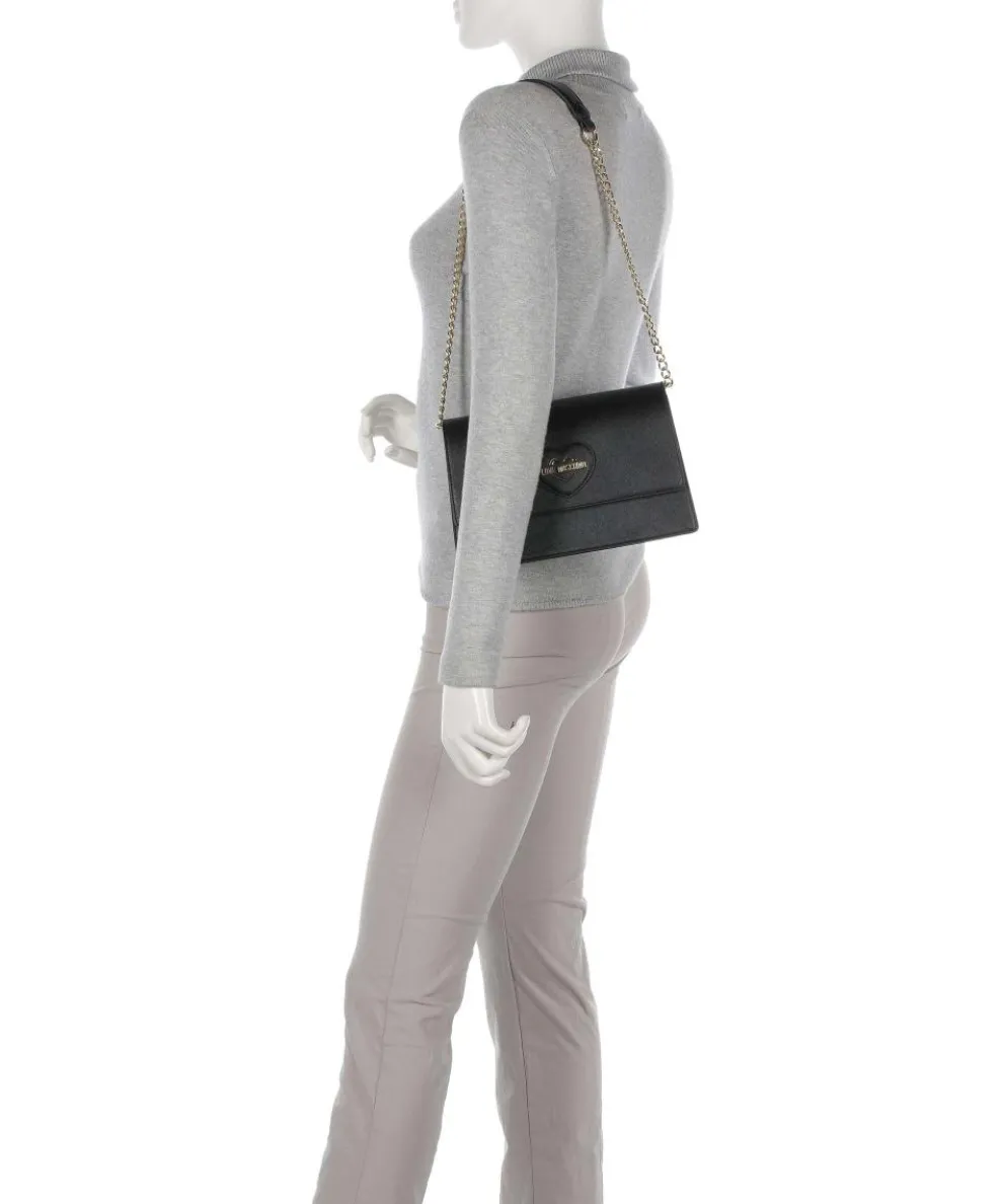 Sweet Heart Schultertasche Lederimitat schwarz