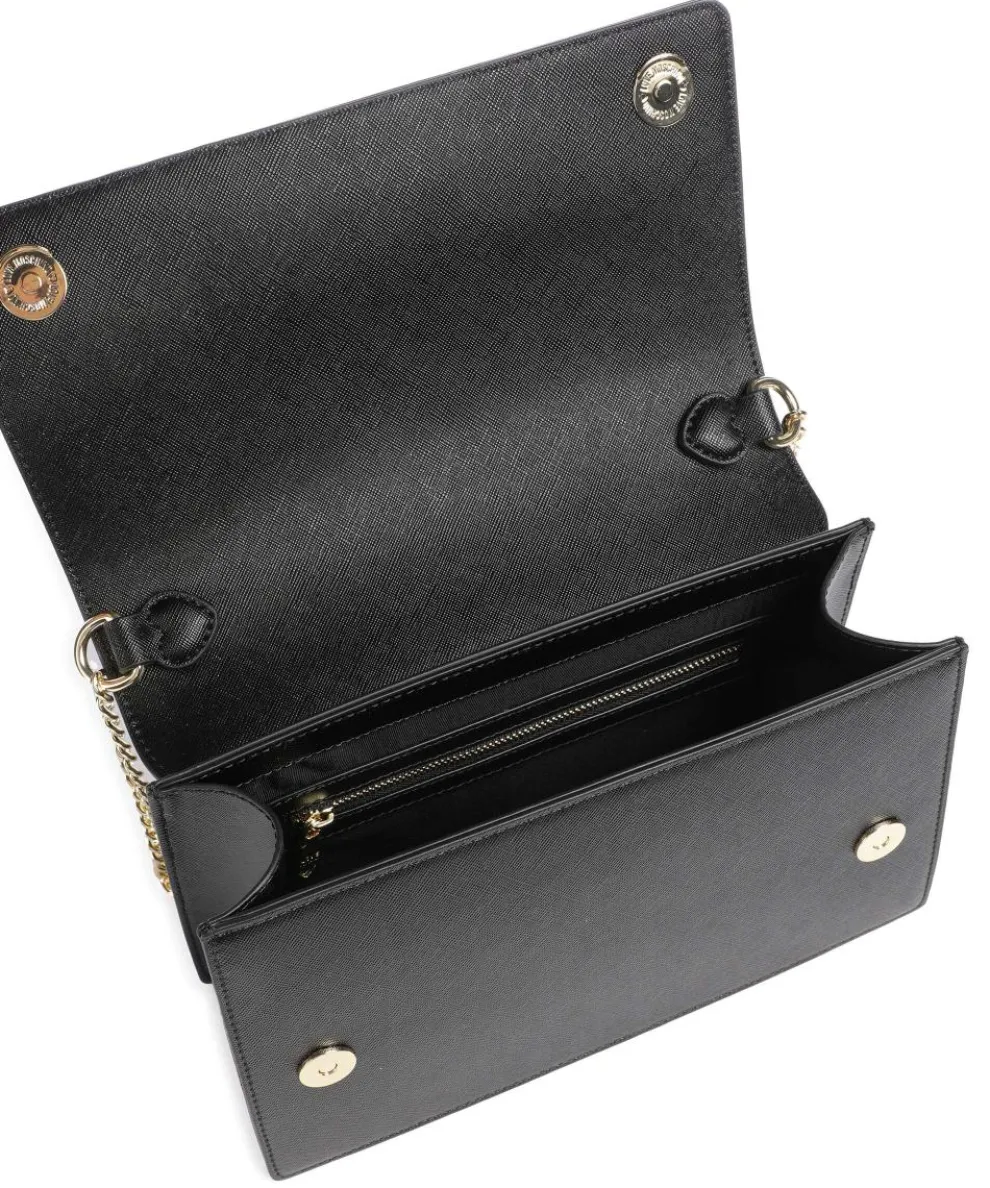 Sweet Heart Schultertasche Lederimitat schwarz