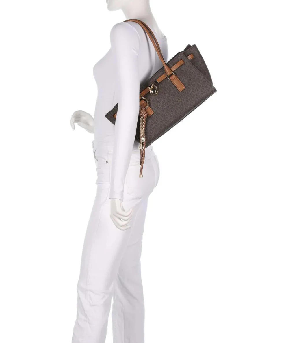 Hamilton Small Schultertasche Lederimitat dunkelbraun