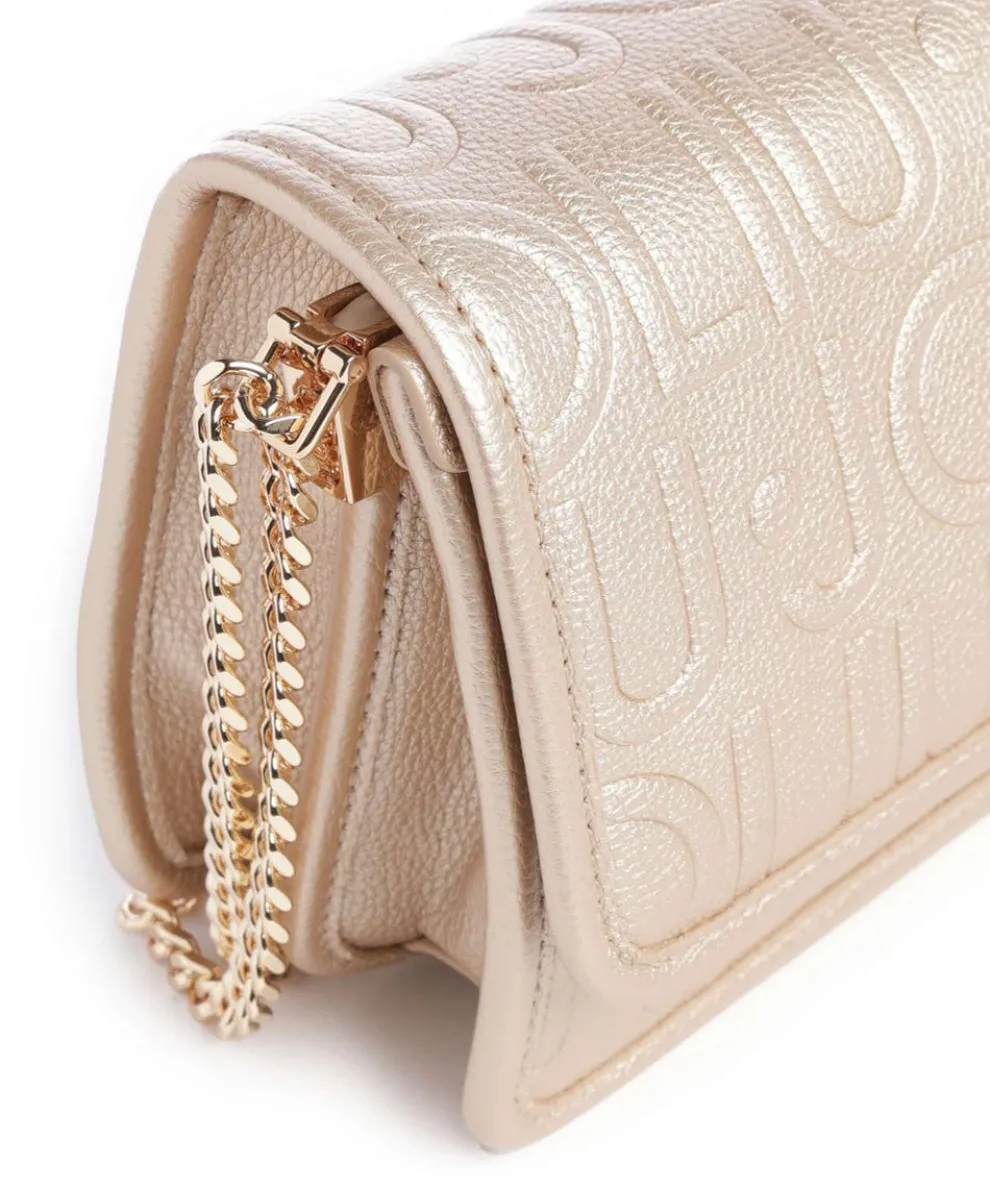 Manhattan S Schultertasche Lederimitat gold