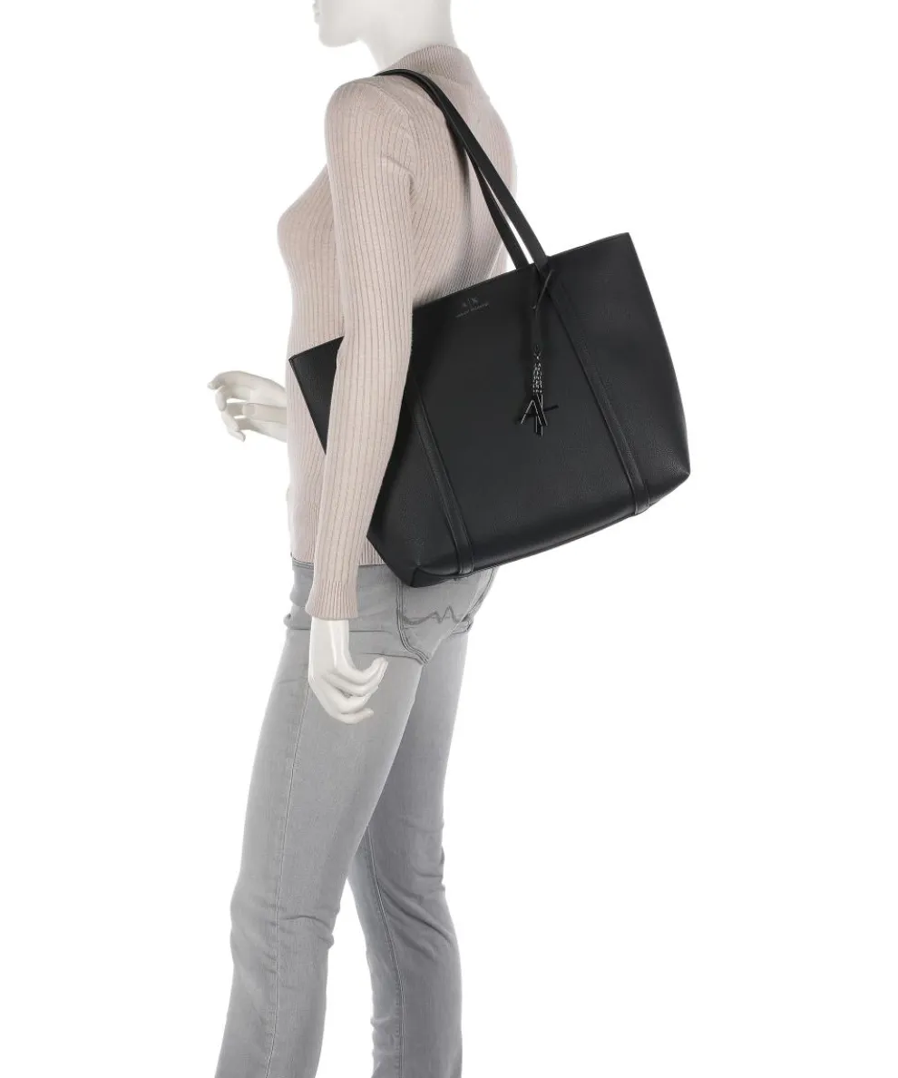 Sylvie Shopper Lederimitat schwarz