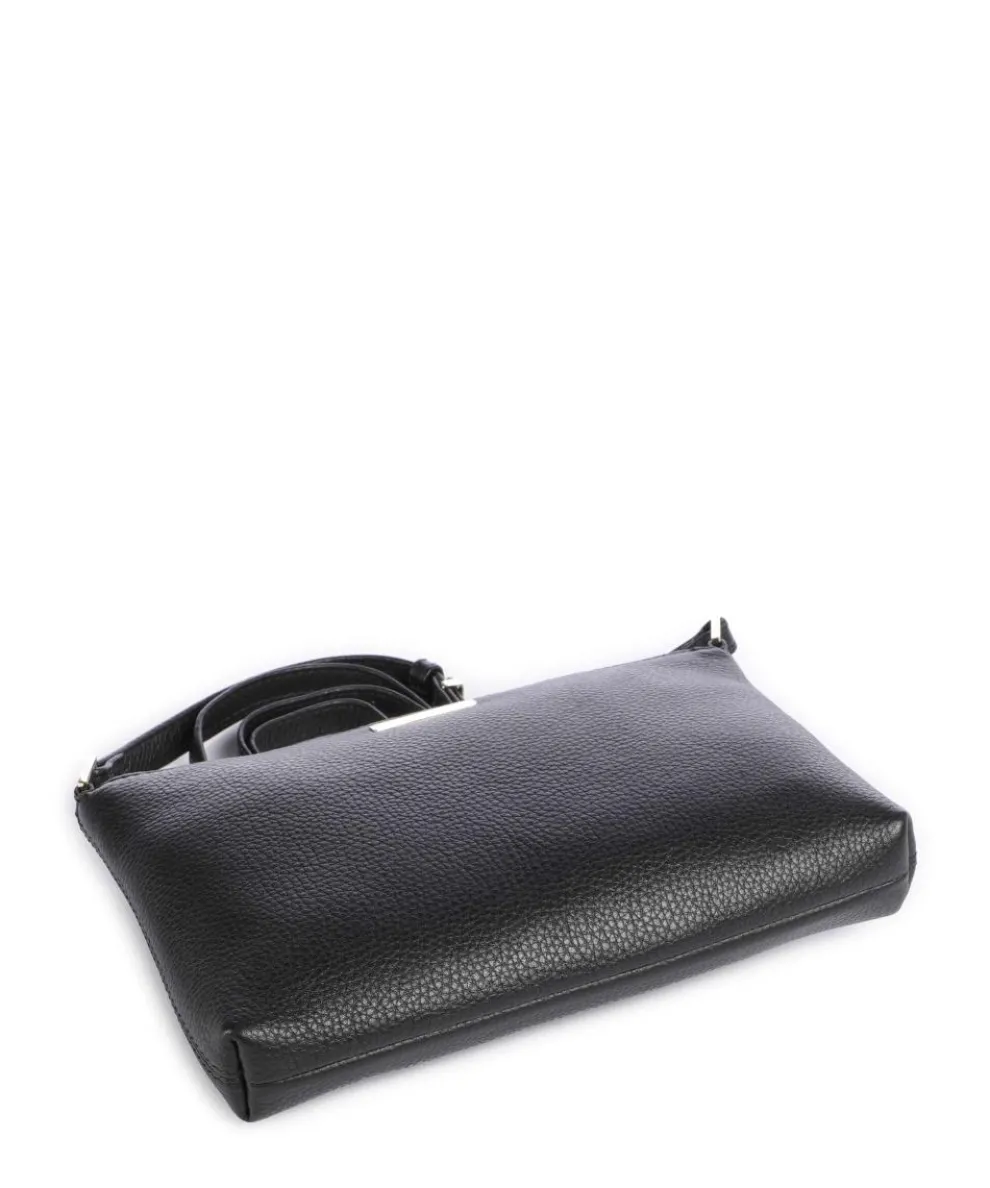 Tricial Umhängetasche genarbtes Rindsleder schwarz