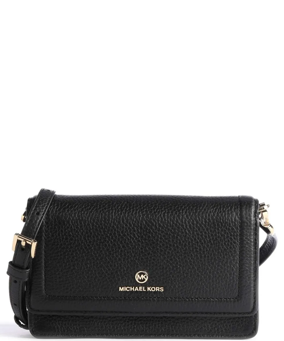 Jet Set Charm Umhängetasche genarbtes Rindsleder schwarz