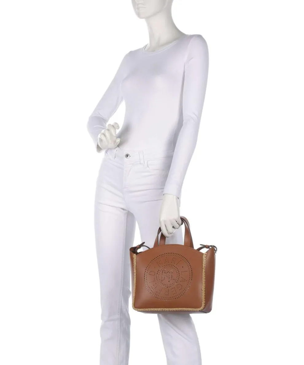 K/Circle Handtasche fein genarbtes Rindsleder braun