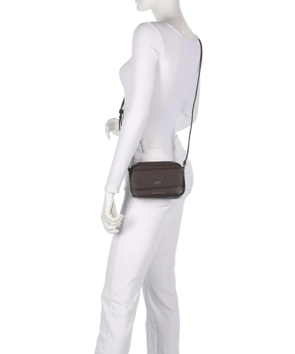 Nicole Umhängetasche Lederimitat dunkelbraun