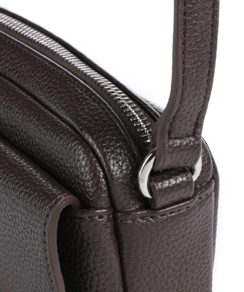 Nicole Umhängetasche Lederimitat dunkelbraun