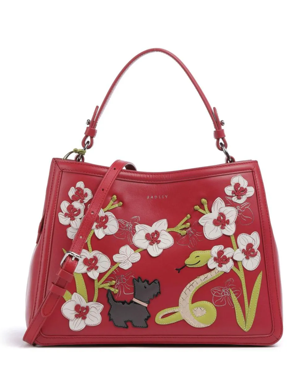 Lunar New Year Handtasche fein genarbtes Rindsleder rot