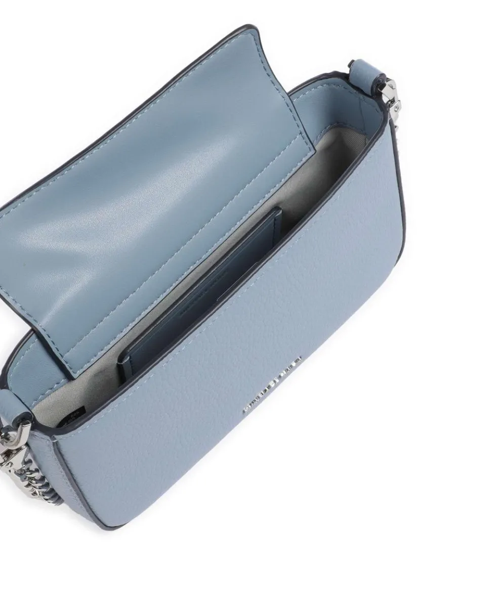 Bryant Small Schultertasche genarbtes Rindsleder blaugrau