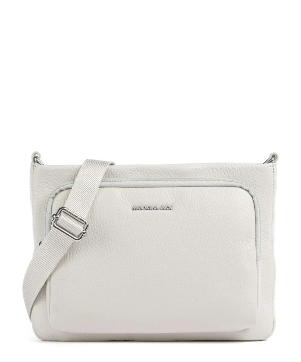 Mellow Leather Umhängetasche genarbtes Kalbsleder creme