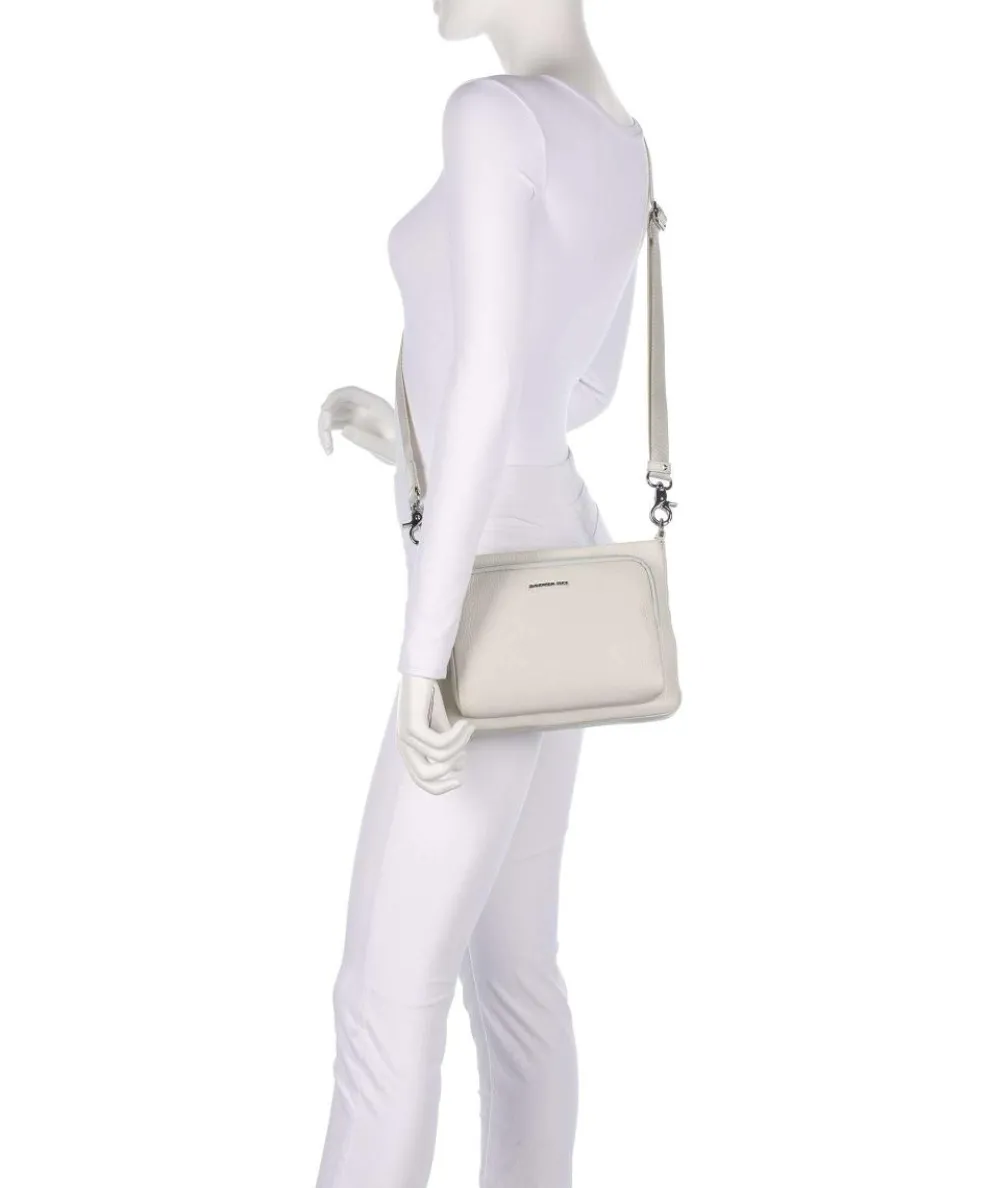 Mellow Leather Umhängetasche genarbtes Kalbsleder creme