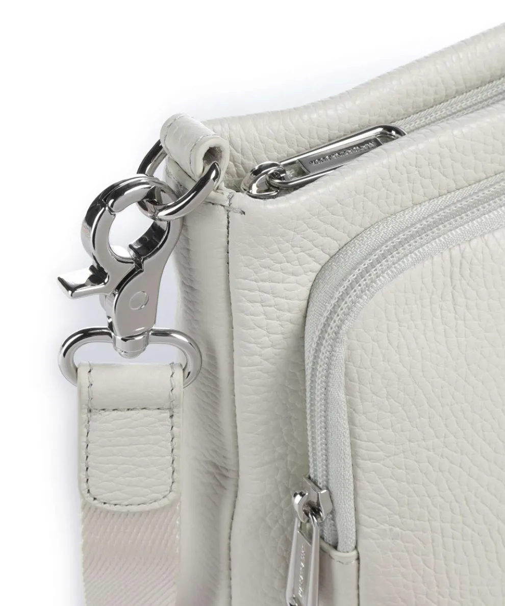 Mellow Leather Umhängetasche genarbtes Kalbsleder creme