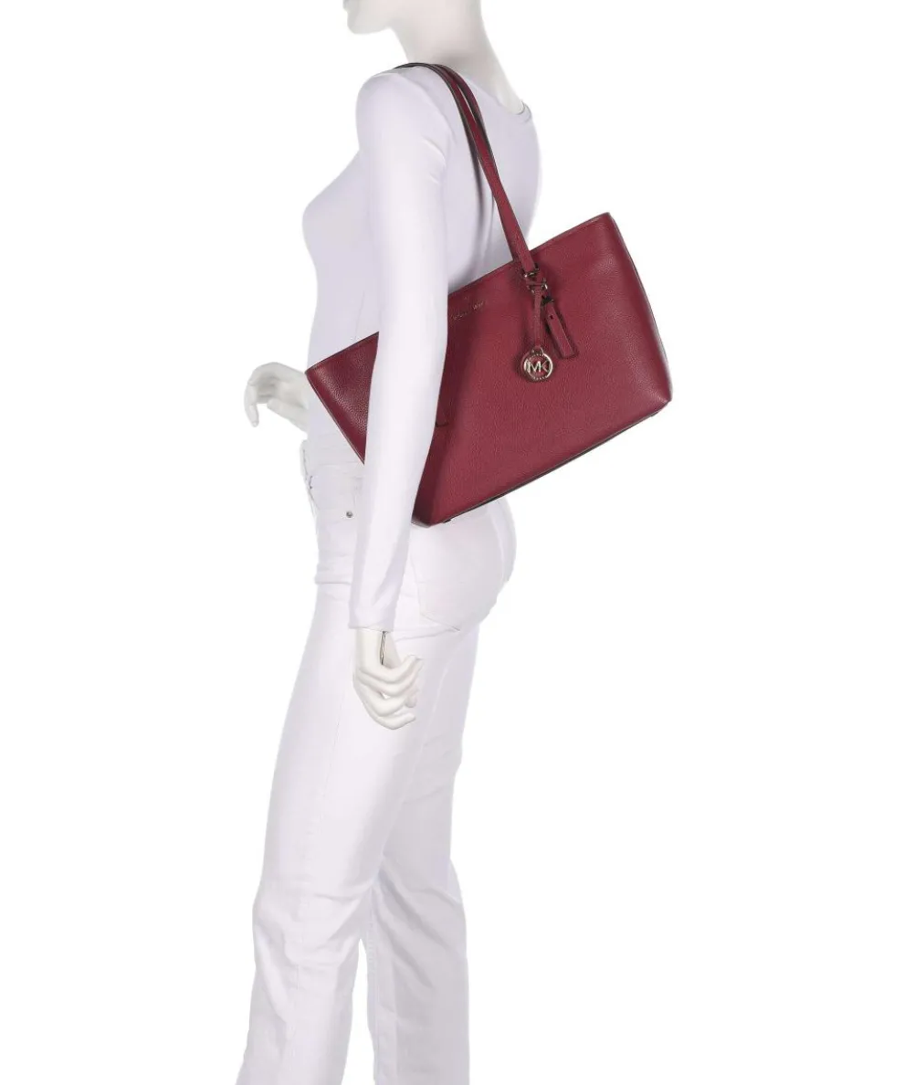 Quinn Medium Shopper fein genarbtes Rindsleder wein