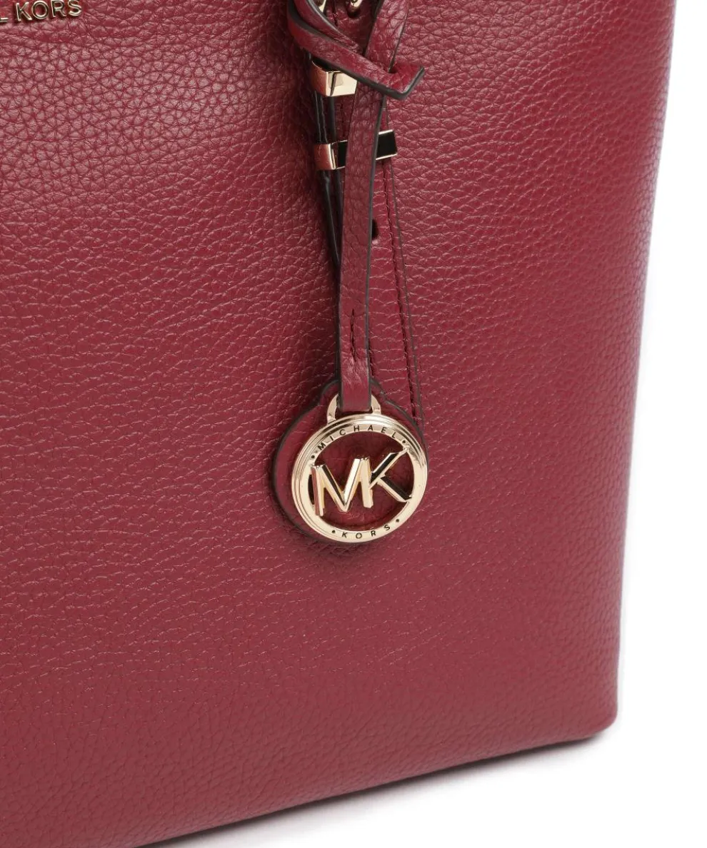 Quinn Medium Shopper fein genarbtes Rindsleder wein