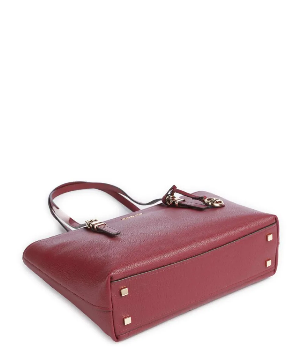 Quinn Medium Shopper fein genarbtes Rindsleder wein