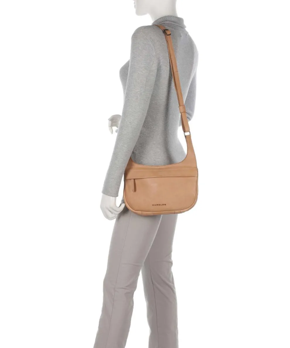 Submarine Schultertasche weiches Rindsleder hellbraun