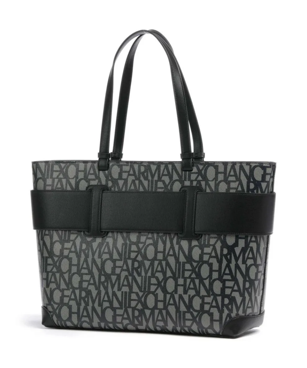 Susie M Shopper Lederimitat beige/schwarz