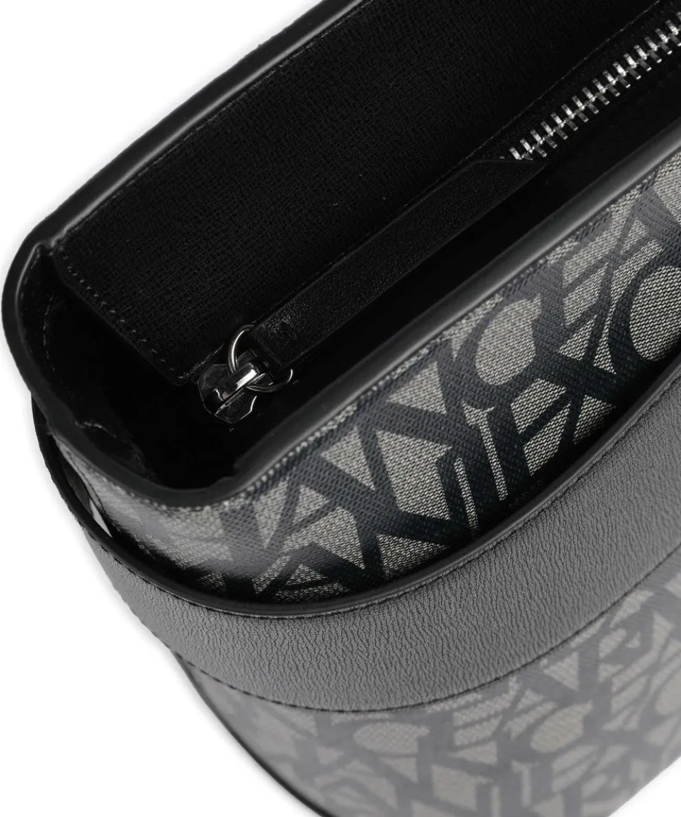 Susie M Shopper Lederimitat beige/schwarz