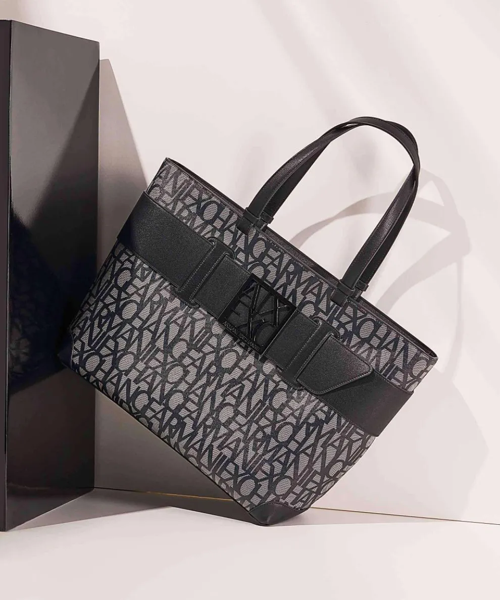 Susie M Shopper Lederimitat beige/schwarz