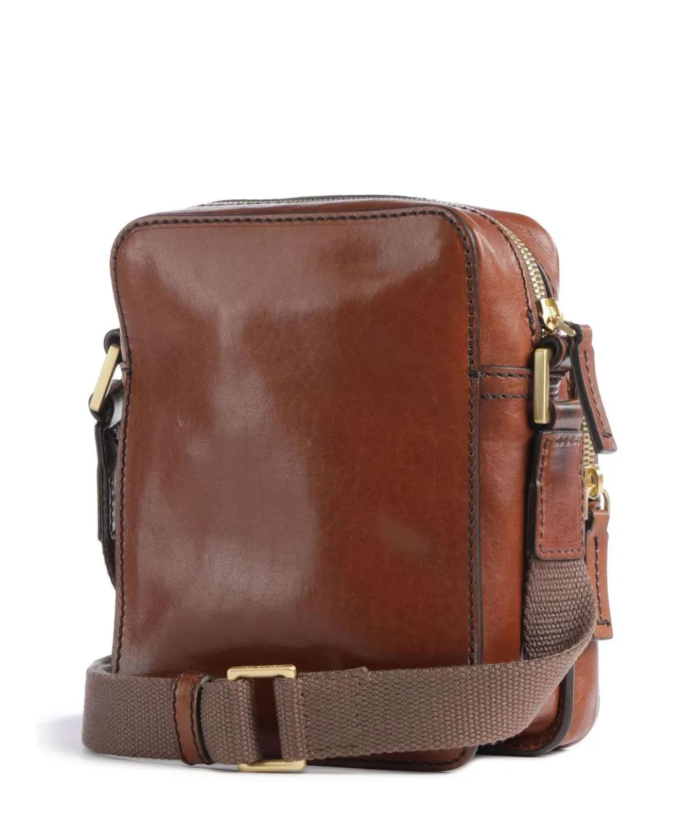 Story Uomo Umhängetasche Rindsleder braun