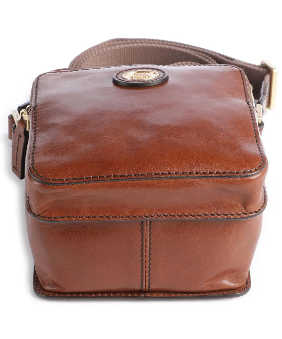 Story Uomo Umhängetasche Rindsleder braun