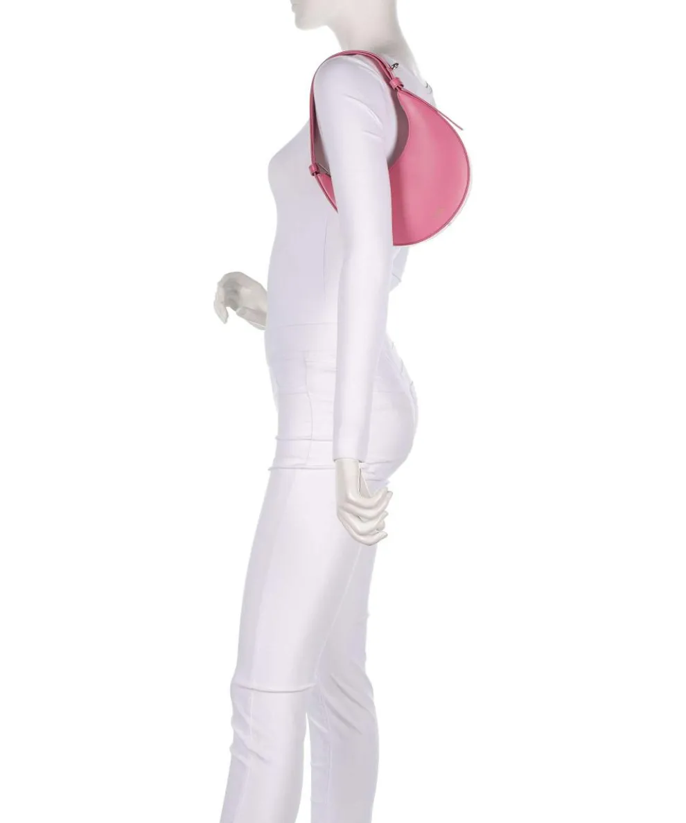 Delizia Mini Schultertasche fein genarbtes Leder rosa