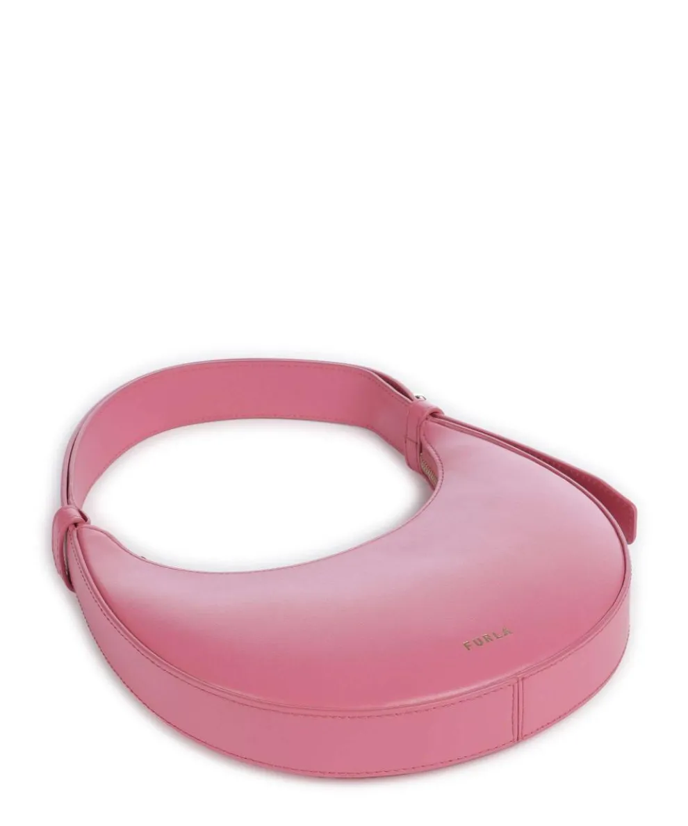 Delizia Mini Schultertasche fein genarbtes Leder rosa