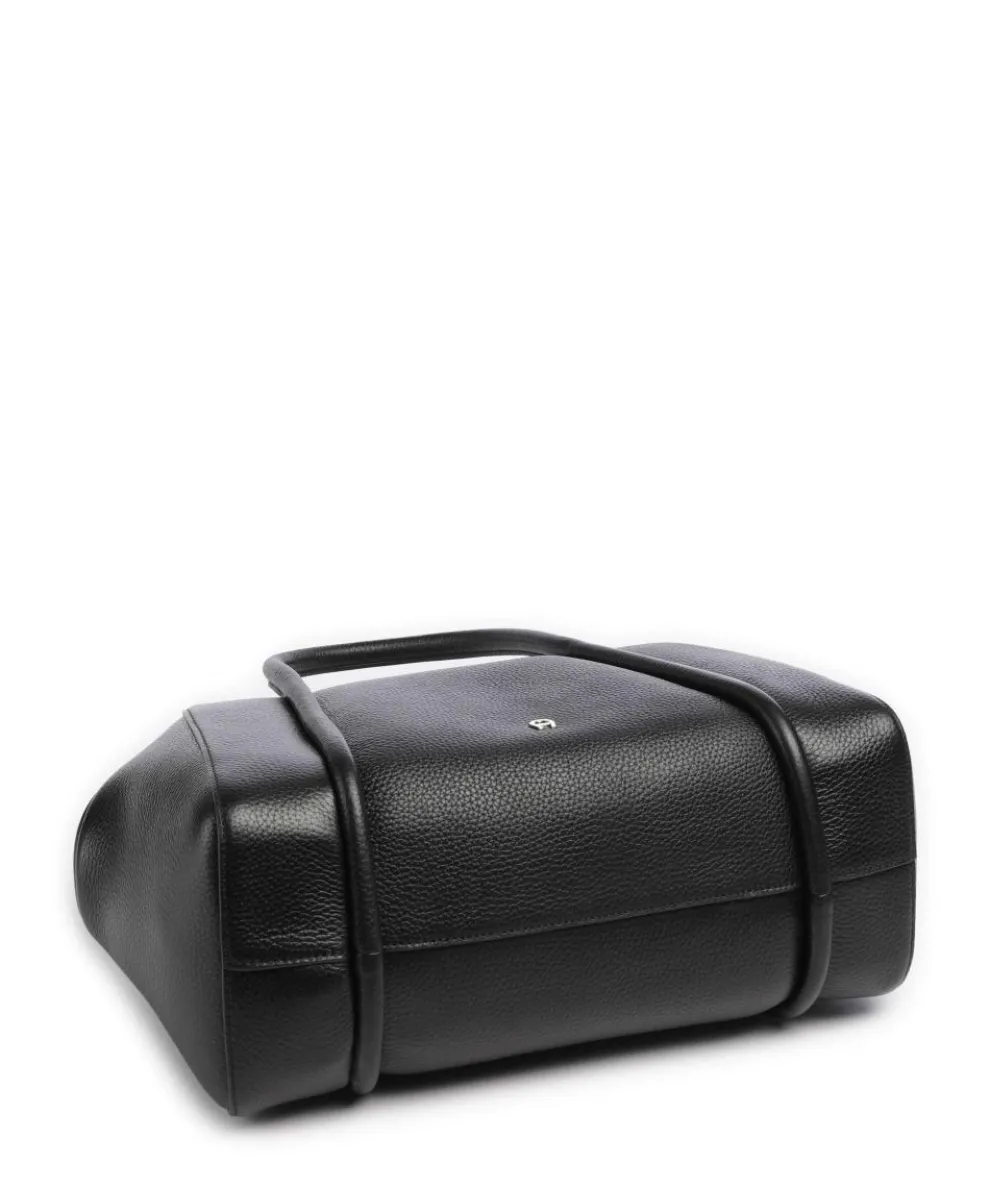 Juliette M Handtasche genarbtes Rindsleder schwarz