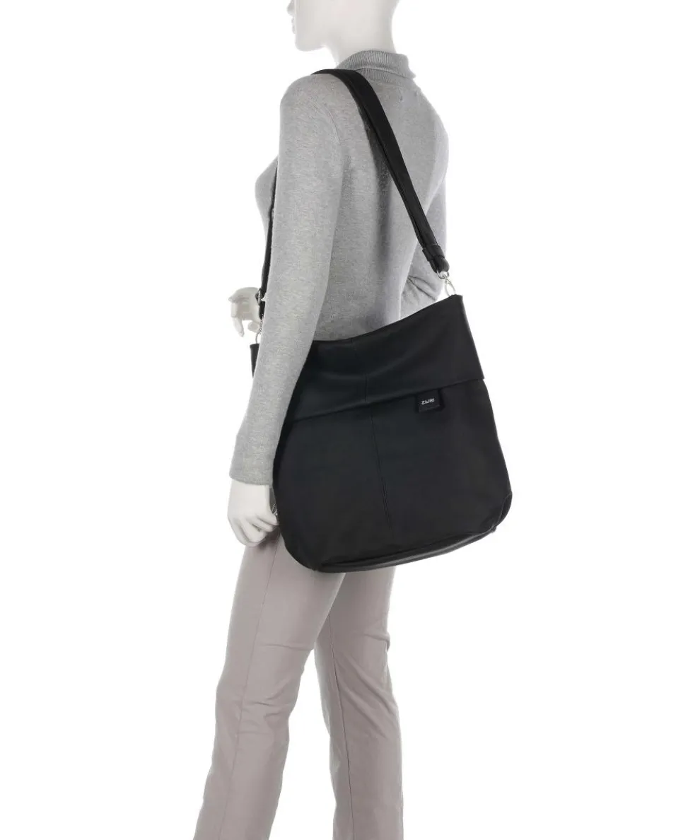 Mademoiselle M140 Beuteltasche Lederimitat schwarz