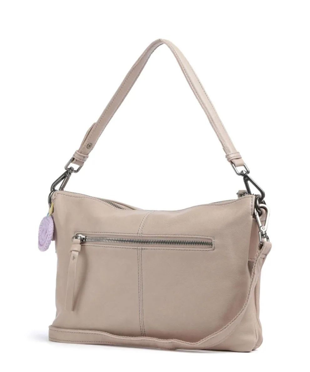 Take A Smile Umhängetasche Schafsleder beige