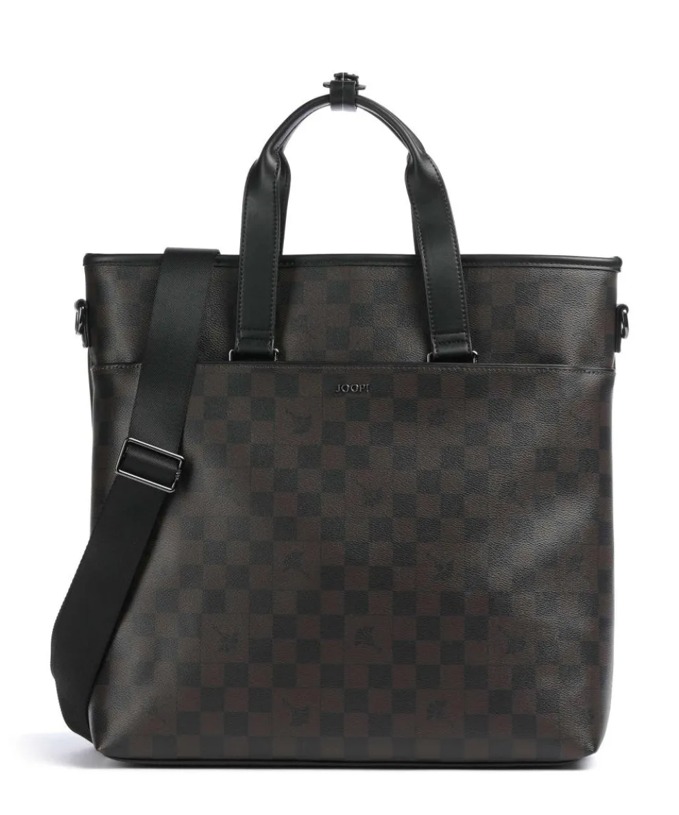 Cortina Piazza Morris Handtasche 14″ Lederimitat dunkelbraun