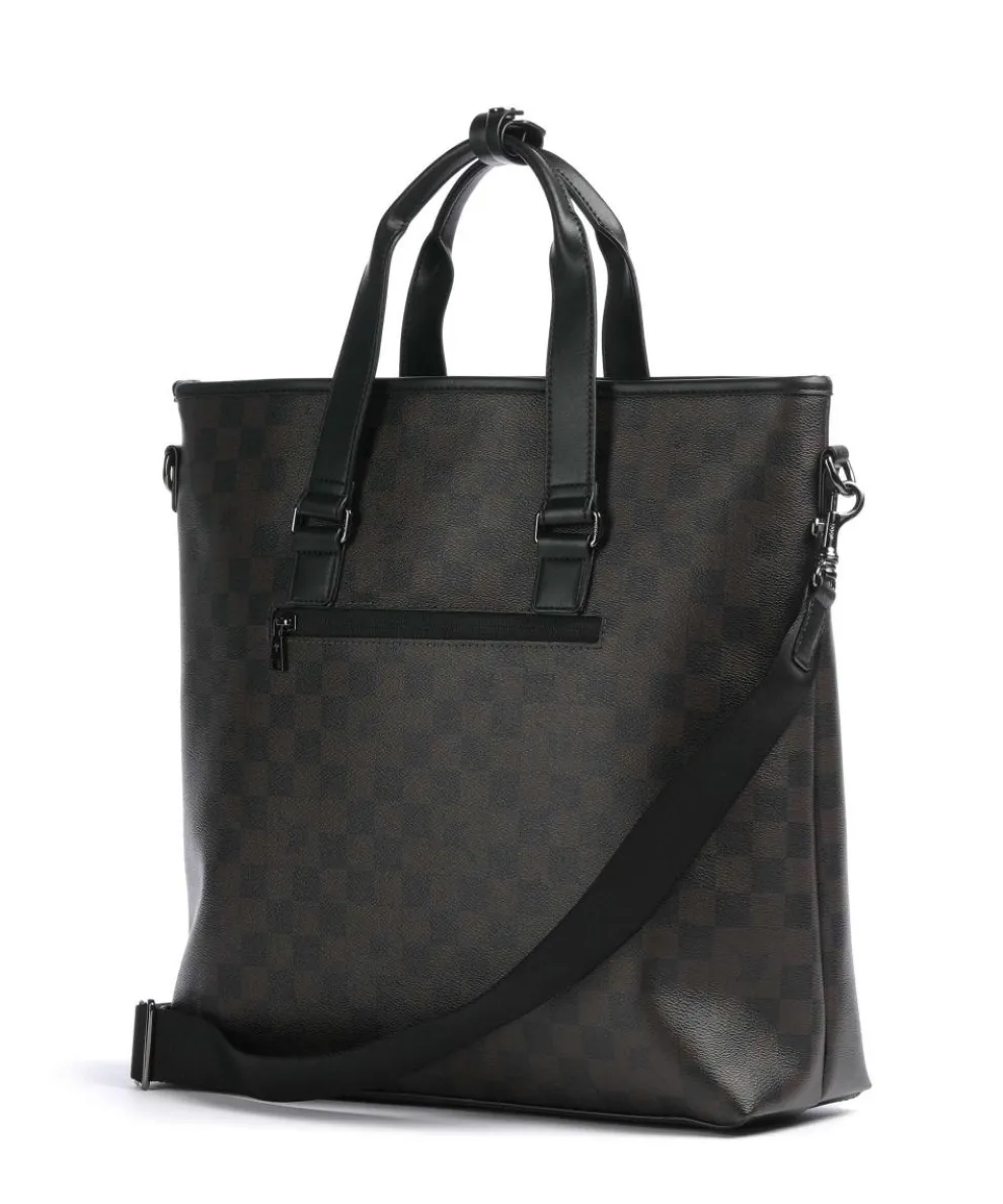 Cortina Piazza Morris Handtasche 14″ Lederimitat dunkelbraun