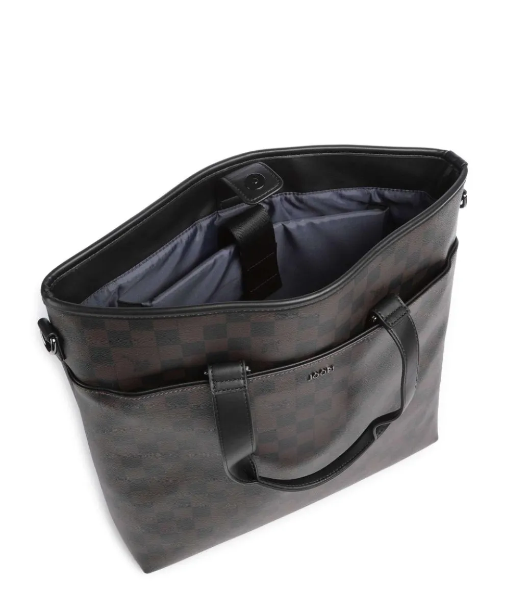 Cortina Piazza Morris Handtasche 14″ Lederimitat dunkelbraun