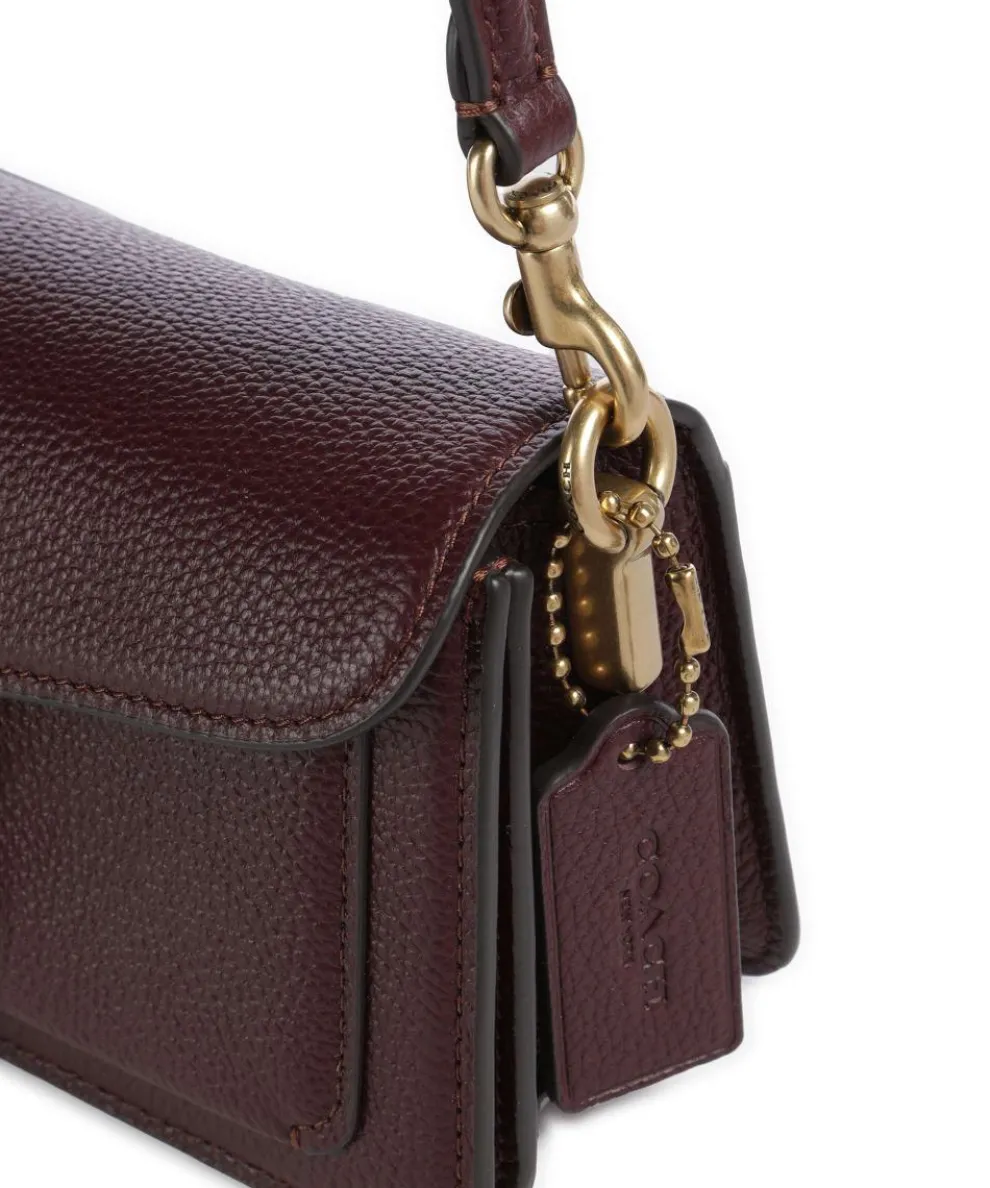 Tabby 20 Schultertasche genarbtes Rindsleder wein