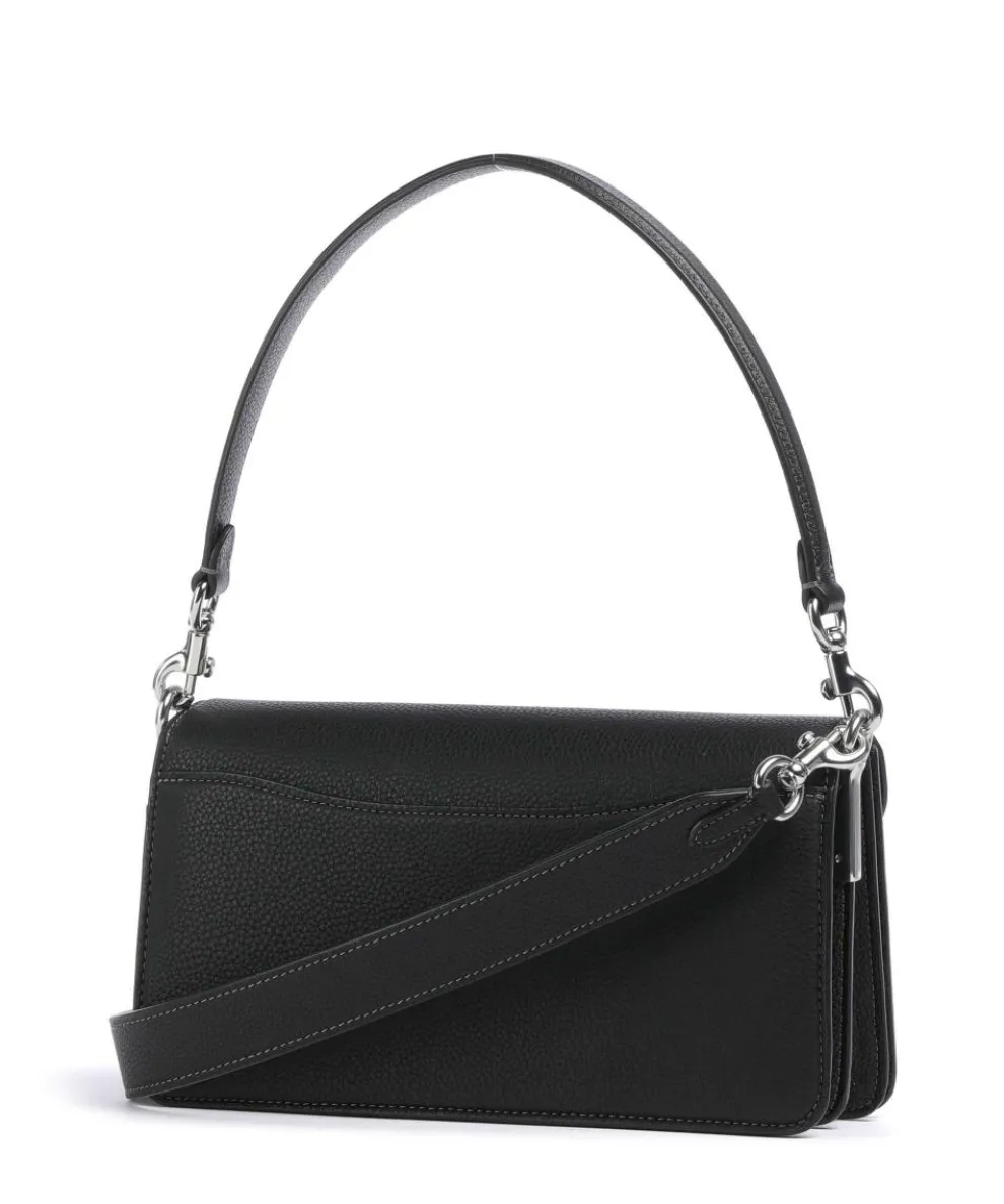 Tabby 26 Schultertasche genarbtes Leder schwarz