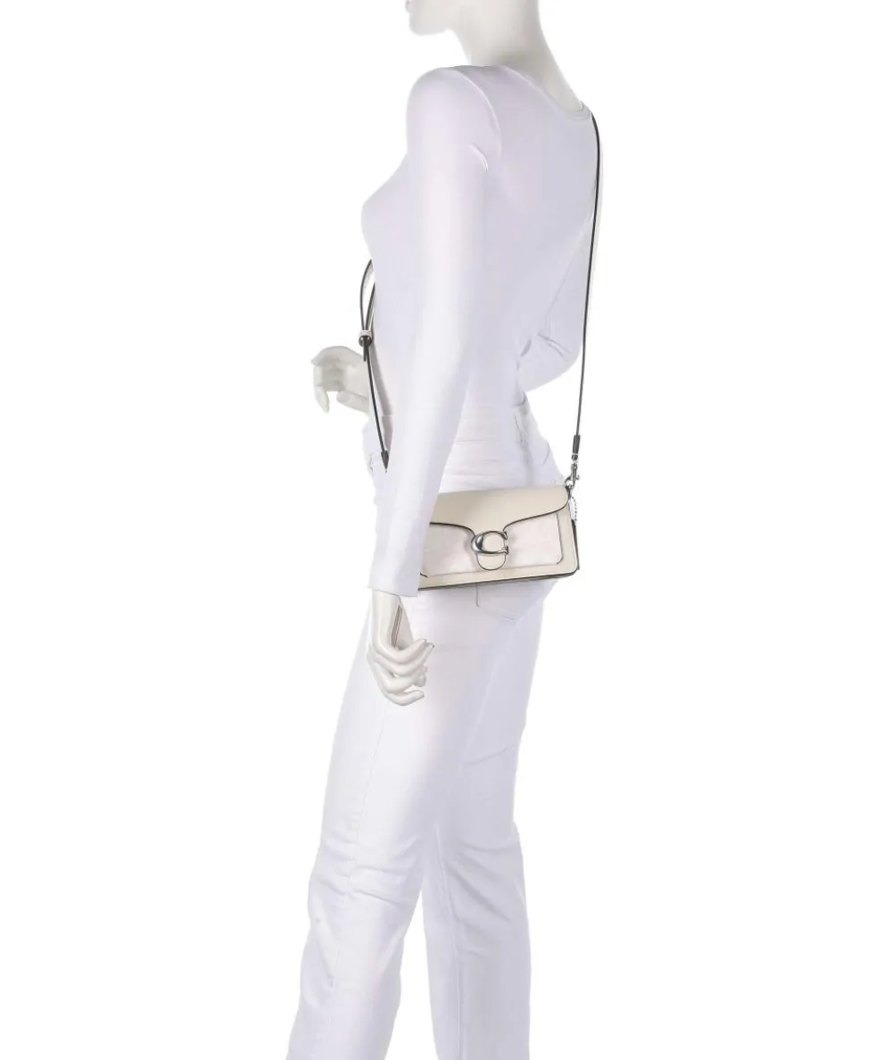 Tabby 20 Schultertasche fein genarbtes Rindsleder, Canvas creme