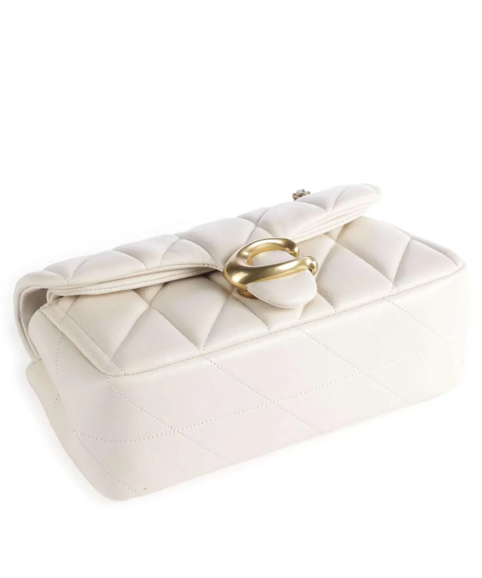 Tabby 20 Schultertasche fein genarbtes Leder elfenbein